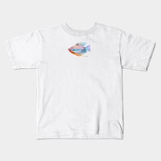 Pearl Gourami Fish Kids T-Shirt